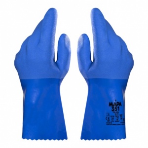 Mapa Telsol 351 Chemical-Resistant Food Handling PVC Gauntlet Gloves
